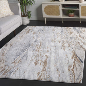 Safavieh Aura Power-Loomed Area Rug Neutral Tones Polyester Jute Blend Low Pile Indoor Gray AUA202F-5