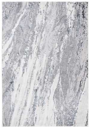 Safavieh Aura Power Loomed Ivory Grey Transitional Area Rug Low Pile Living Room Floor Accent AUA202H-6