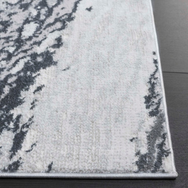 Safavieh Aura Power Loomed Ivory Grey Transitional Area Rug Low Pile Living Room Floor Accent AUA202H-6