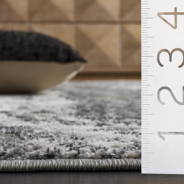 Safavieh Aura Geometric Area Rug Power Loomed in Turkey for Modern and Transitional Living Rooms Gray 5'-3" x 7'-0" AUA203F-5
