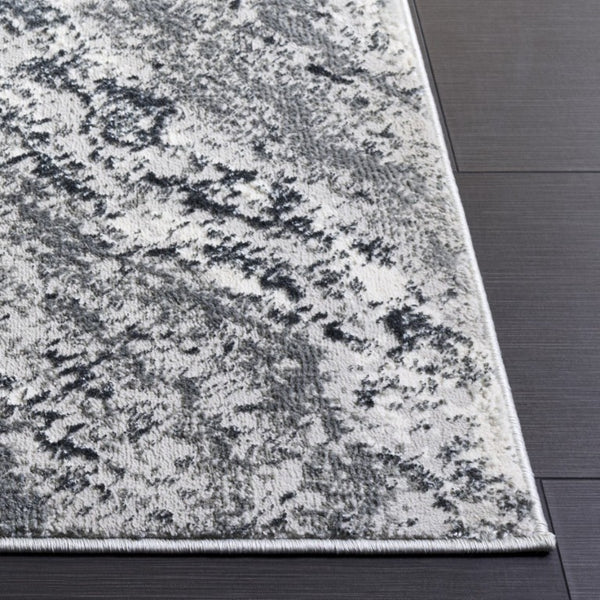 Safavieh Aura Geometric Area Rug Power Loomed in Turkey for Modern and Transitional Living Rooms Gray 5'-3" x 7'-0" AUA203F-5