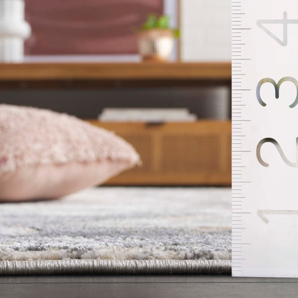 Safavieh Aura Power Loomed Turkish Blended Fiber Area Rug for Modern Neutral Living Spaces Beige AUA205B-5
