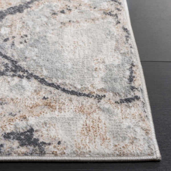 Safavieh Aura Power Loomed Turkish Blended Fiber Area Rug for Modern Neutral Living Spaces Beige AUA205B-5
