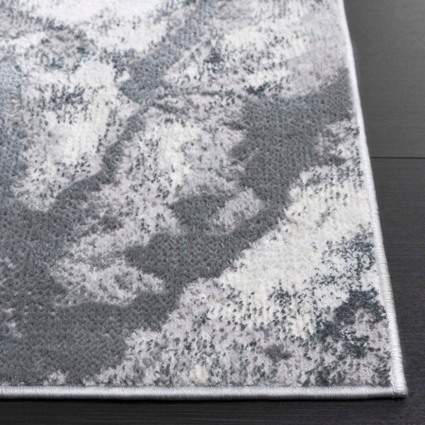 Safavieh Aura Power Loomed Turkish Blended Fiber Area Rug for Modern Neutral Living Spaces Gray AUA205F-5