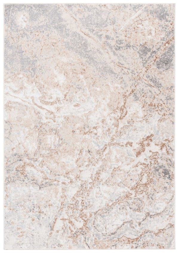 Safavieh Aura Power Loomed Area Rug Neutral Modern Pattern for Living Room or Bedroom Beige AUA206B-5