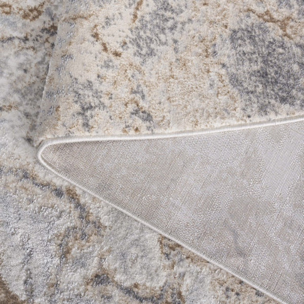 Safavieh Aura Power Loomed Area Rug Neutral Modern Pattern for Living Room or Bedroom Beige AUA206B-5