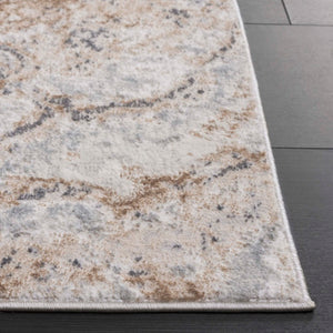 Safavieh Aura Power Loomed Area Rug Neutral Modern Pattern for Living Room or Bedroom Beige AUA206B-5