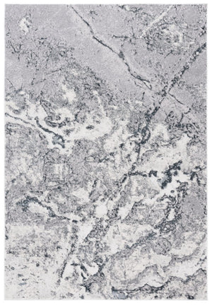 Safavieh Aura Power Loomed Area Rug Neutral Modern Pattern for Living Room or Bedroom Gray AUA206F-5
