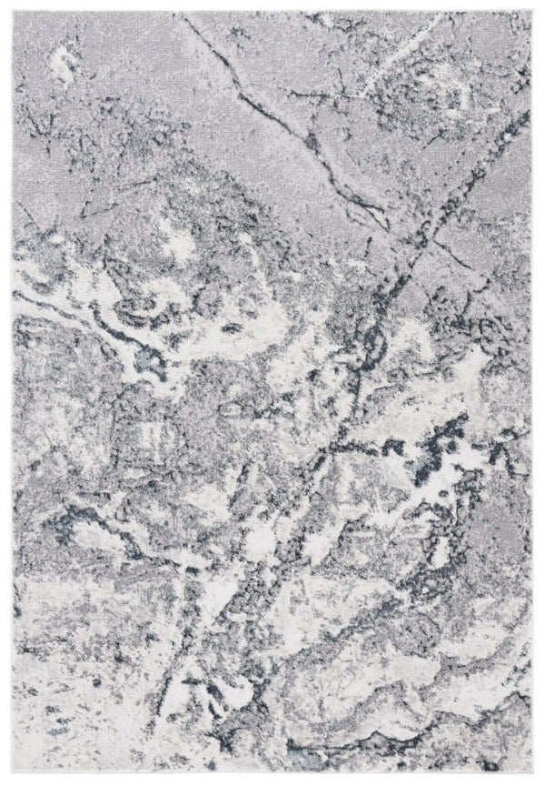 Safavieh Aura Power Loomed Area Rug Neutral Modern Pattern for Living Room or Bedroom Gray AUA206F-5