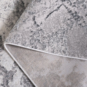 Safavieh Aura Power Loomed Area Rug Neutral Modern Pattern for Living Room or Bedroom Gray AUA206F-5
