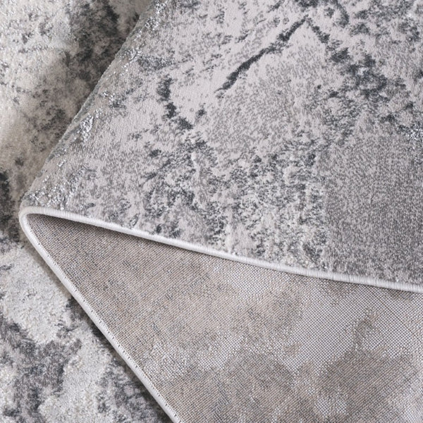 Safavieh Aura Power Loomed Area Rug Neutral Modern Pattern for Living Room or Bedroom Gray AUA206F-5