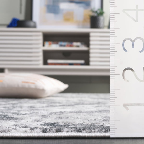 Safavieh Aura Power Loomed Area Rug Neutral Modern Pattern for Living Room or Bedroom Gray AUA206F-5