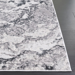 Safavieh Aura Power Loomed Area Rug Neutral Modern Pattern for Living Room or Bedroom Gray AUA206F-5