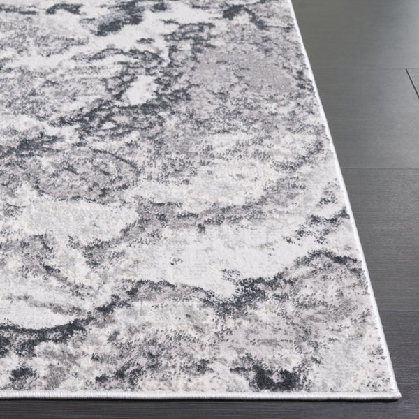Safavieh Aura Power Loomed Area Rug Neutral Modern Pattern for Living Room or Bedroom Gray AUA206F-5