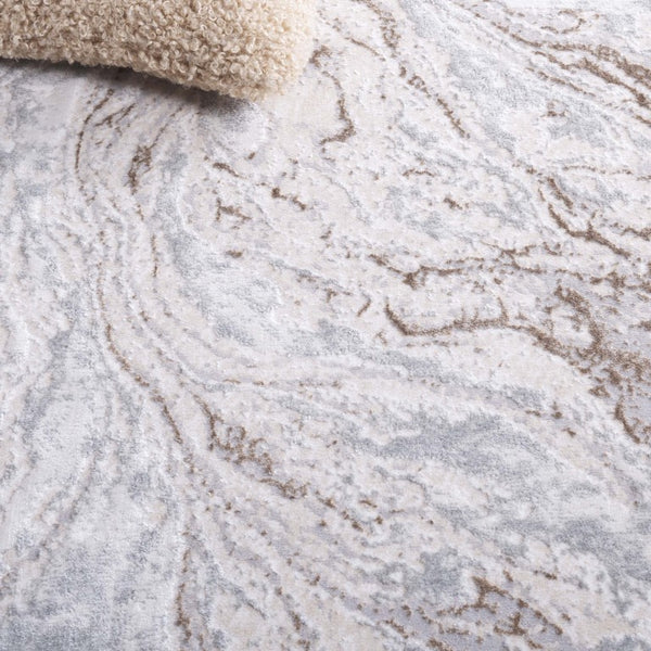 Safavieh Aura Power Loomed Neutral Area Rug Turkish Woven Low Pile Living Room Accent Beige AUA207B-5