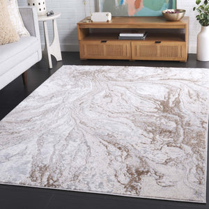 Safavieh Aura Power Loomed Neutral Area Rug Turkish Woven Low Pile Living Room Accent Beige AUA207B-5
