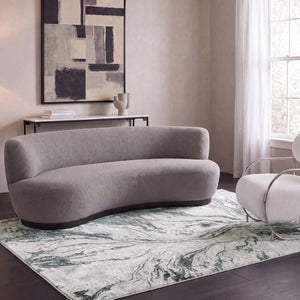 Safavieh Aura Power Loomed Neutral Area Rug Turkish Woven Low Pile Living Room Accent Off-White AUA207F-5
