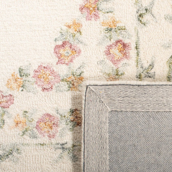 Safavieh Aubusson Hand Tufted Wool Floral Rug Old World Ivory Blush Living Room Accent 2'-0" x 3'-0" AUB102A-2