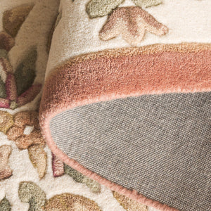 Safavieh Aubusson Elegant Hand-tufted Runner Rug In Grey And Ivory - Timeless Design For Any Space Peach ,Ivory 80% Wool,20% Cotton Aub301s-5