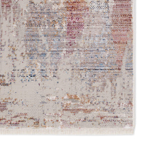 Jaipur Living Vibe by Jaipur Living Jonet Abstract Polyester Runner Rug with Fringe Hallway Accent Light Gray 8'X10' RUG151193