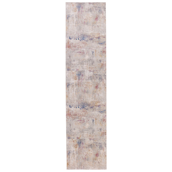 Jaipur Living Vibe by Jaipur Living Jonet Abstract Polyester Runner Rug with Fringe Hallway Accent Light Gray 3'X12' RUG151450