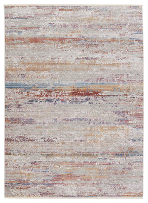 Jaipur Living Vibe by Jaipur Living Alzea Abstract Polyester Runner Rug with Fringed Carved Pile 8' x 10' RUG151197