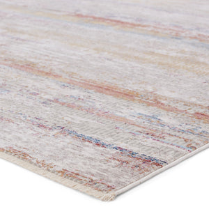 Jaipur Living Vibe by Jaipur Living Alzea Abstract Polyester Runner Rug with Fringed Carved Pile 3' x 12' RUG151451