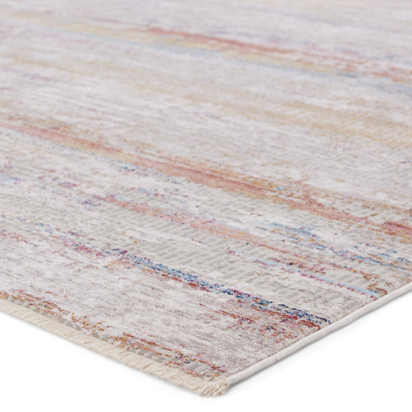 Jaipur Living Vibe by Jaipur Living Alzea Abstract Polyester Runner Rug with Fringed Carved Pile 3' x 12' RUG151451