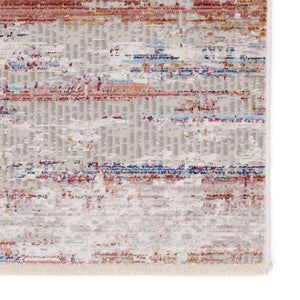 Jaipur Living Vibe by Jaipur Living Alzea Abstract Polyester Runner Rug with Fringed Carved Pile 3' x 12' RUG151451