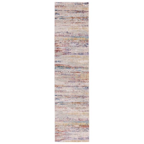 Jaipur Living Vibe by Jaipur Living Alzea Abstract Polyester Runner Rug with Fringed Carved Pile 3' x 12' RUG151451