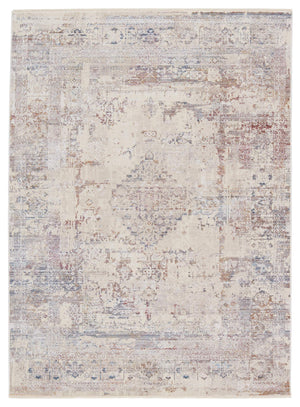 Jaipur Living Vibe by Jaipur Living Faded Medallion Polyester Runner Rug with Fringe Vintage Global Look 3' x 10' RUG151446