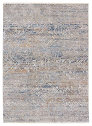Jaipur Living Vibe by Jaipur Living Louden Tribal Polyester Runner Rug with Fringe for Hallways 8' x 10' RUG151209