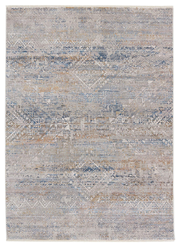 Jaipur Living Vibe by Jaipur Living Louden Tribal Polyester Runner Rug with Fringe for Hallways 8' x 10' RUG151209