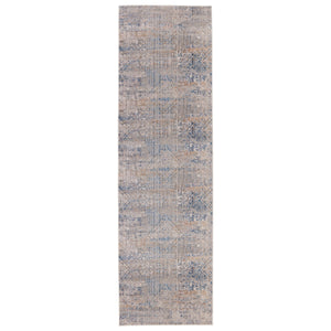 Jaipur Living Vibe by Jaipur Living Louden Tribal Polyester Runner Rug with Fringe for Hallways 3' x 10' RUG151448