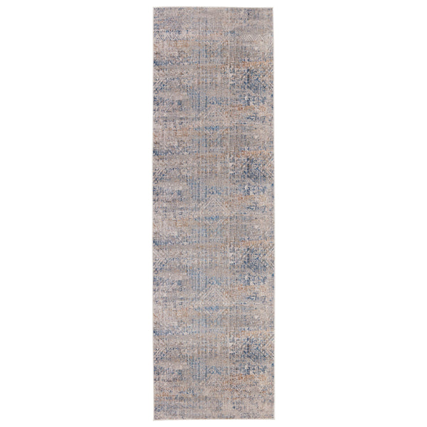 Jaipur Living Vibe by Jaipur Living Louden Tribal Polyester Runner Rug with Fringe for Hallways 3' x 10' RUG151448