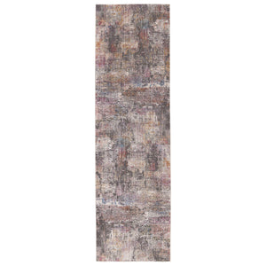 Jaipur Living Vibe by Jaipur Living Jonet Abstract Polyester Runner Rug with Fringe Hallway Accent Dark Gray 3'X10' RUG151449