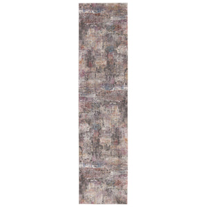 Jaipur Living Vibe by Jaipur Living Jonet Abstract Polyester Runner Rug with Fringe Hallway Accent Dark Gray 3'X12' RUG151455