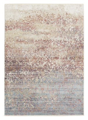 Jaipur Living Vibe by Jaipur Living Painterly Abstract Polyester Runner Rug with Fringe Artisan Appeal 8' x 10' RUG152263