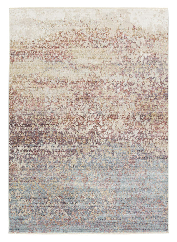 Jaipur Living Vibe by Jaipur Living Painterly Abstract Polyester Runner Rug with Fringe Artisan Appeal 8' x 10' RUG152263