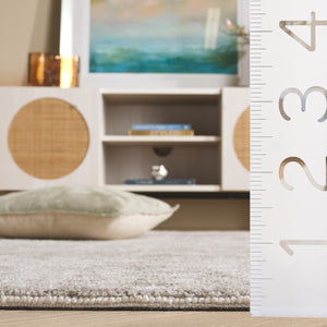 Safavieh Audrey Modern Ivory/Grey Area Rug - Enhance Your Space With Timeless Elegance And Comfort Today! Light Grey ,Ivory 80% Micro Polyester,20% Cotton Aud101g-8