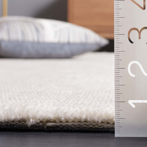 Safavieh Audrey Modern Ivory/Grey Area Rug - Enhance Your Space With Timeless Elegance And Comfort Today! Ivory ,Dark Grey 80% Micro Polyester,20% Cotton Aud101h-6sq