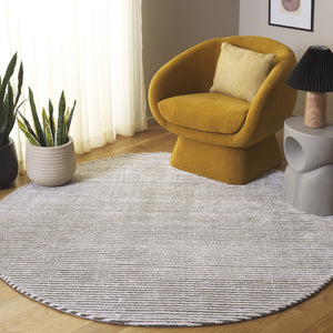Safavieh Audrey Modern Ivory/Grey Area Rug - Enhance Your Space With Timeless Elegance And Comfort Today! Ivory ,Dark Grey 80% Micro Polyester,20% Cotton Aud101h-6sq