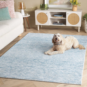 Safavieh Audrey Modern Ivory/Grey Area Rug - Enhance Your Space With Timeless Elegance And Comfort Today! Blue ,Ivory 80% Micro Polyester,20% Cotton Aud101m-6r