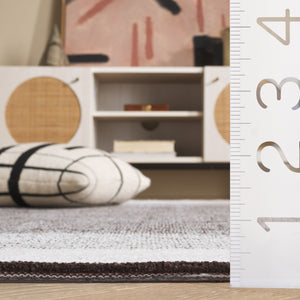 Safavieh Audrey Modern Area Rug - Exquisite Power-loomed Design With Soft Texture For Effortless Elegance Dark Grey ,Ivory 80% Micro Polyester,20% Cotton Aud102h-28