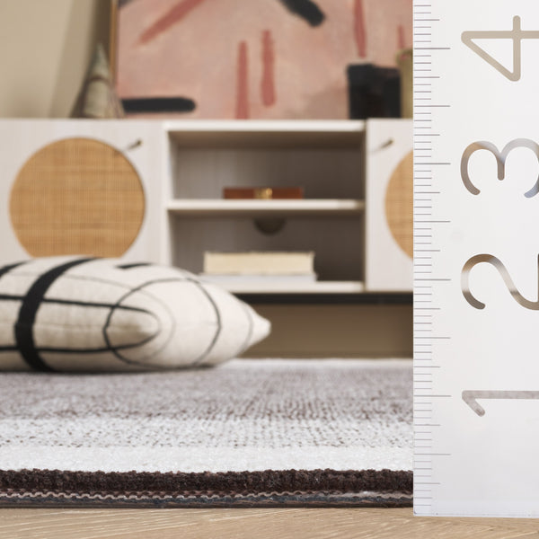 Safavieh Audrey Modern Area Rug - Exquisite Power-loomed Design With Soft Texture For Effortless Elegance Dark Grey ,Ivory 80% Micro Polyester,20% Cotton Aud102h-28