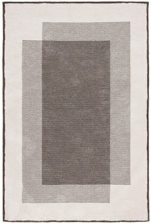 Safavieh Audrey 102 Power loomed Modern Rug Dark Grey / Ivory 8' x 10'