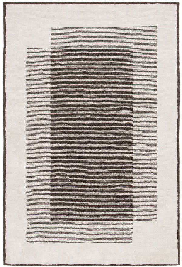 Safavieh Audrey 102 Power loomed Modern Rug Dark Grey / Ivory 8' x 10'