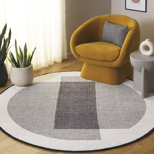 Safavieh Audrey Modern Area Rug - Exquisite Power-loomed Design With Soft Texture For Effortless Elegance Dark Grey ,Ivory 80% Micro Polyester,20% Cotton Aud102h-28