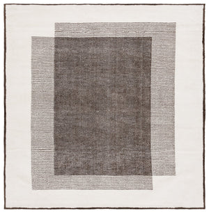 Safavieh Audrey Modern Area Rug - Exquisite Power-loomed Design With Soft Texture For Effortless Elegance Dark Grey ,Ivory 80% Micro Polyester,20% Cotton Aud102h-28