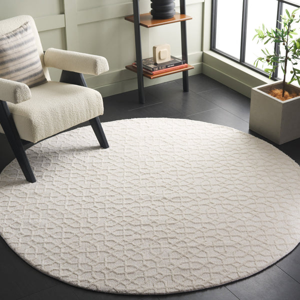 Safavieh Audrey Elegant Area Rug – Luxurious Softness & Durable Design For Timeless Home Décor Style Ivory 80% Micro Polyester,20% Cotton Aud103a-8